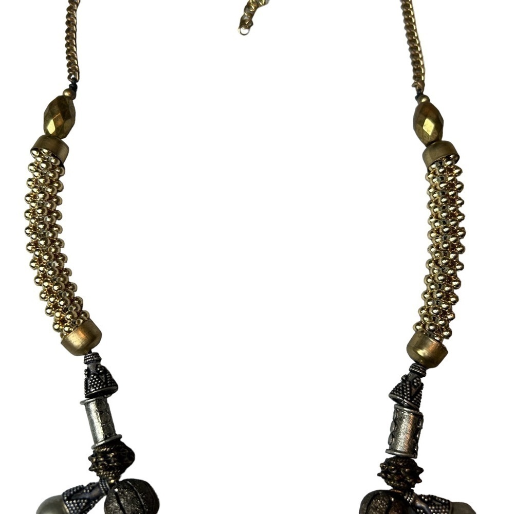 Mixed Medal Necklace w/Adjustable Lobster Claw Closure - Picture 8 of 8